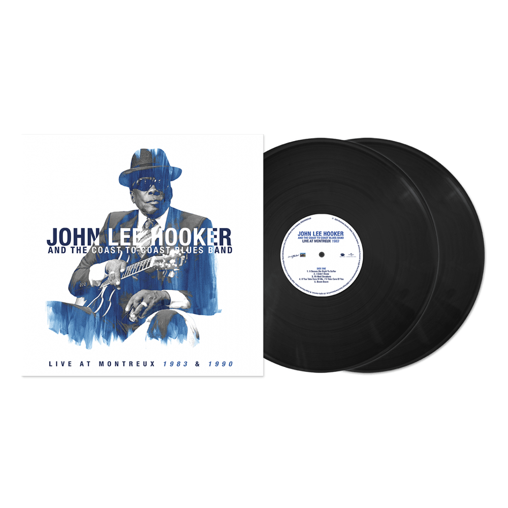 JOHN LEE HOOKER & THE COAST TO COAST BLUES BAND - LIVE AT MONTREUX 1983 & 1990 2 LP SET