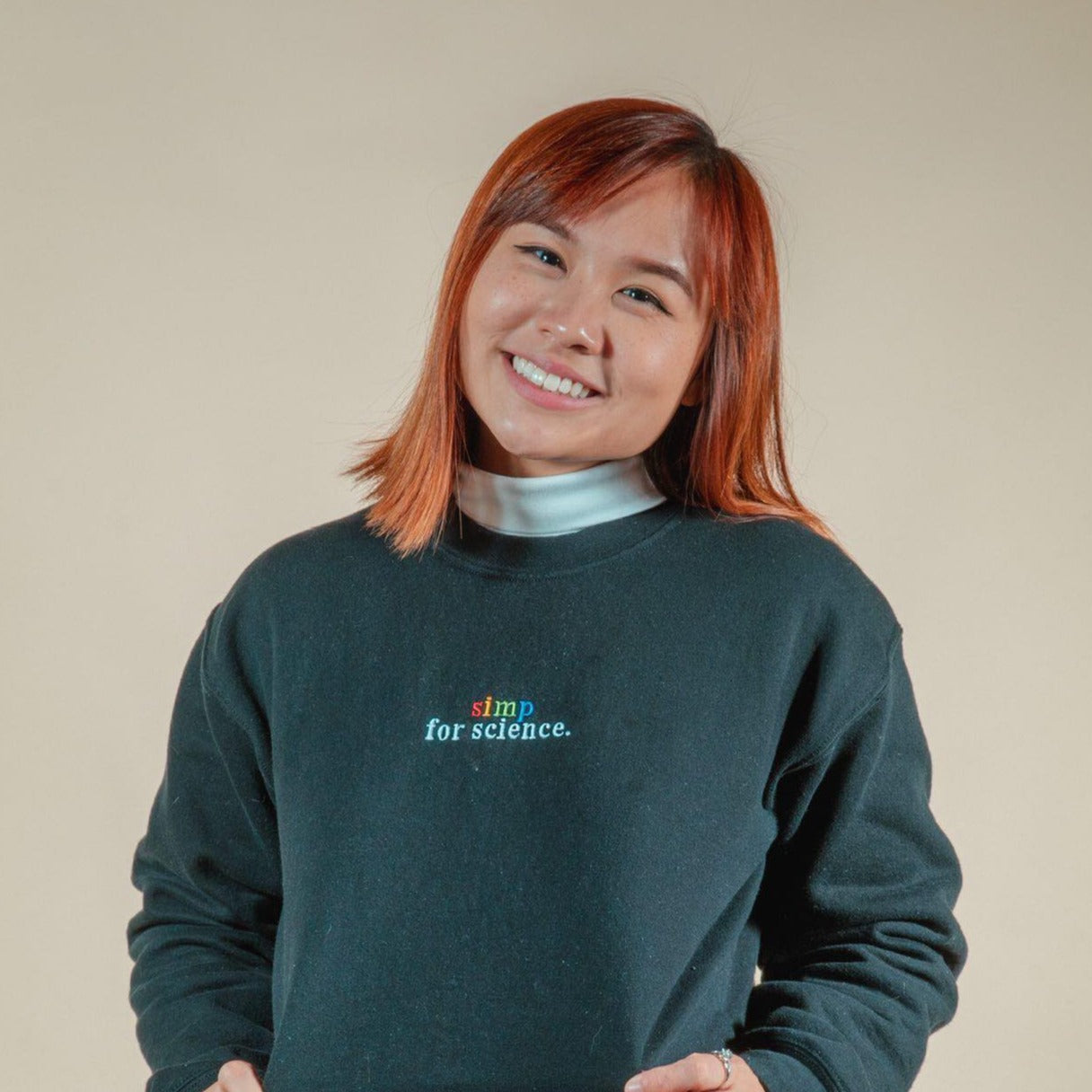 Simp for Science Sweatshirt – Mainfactor Merch Store