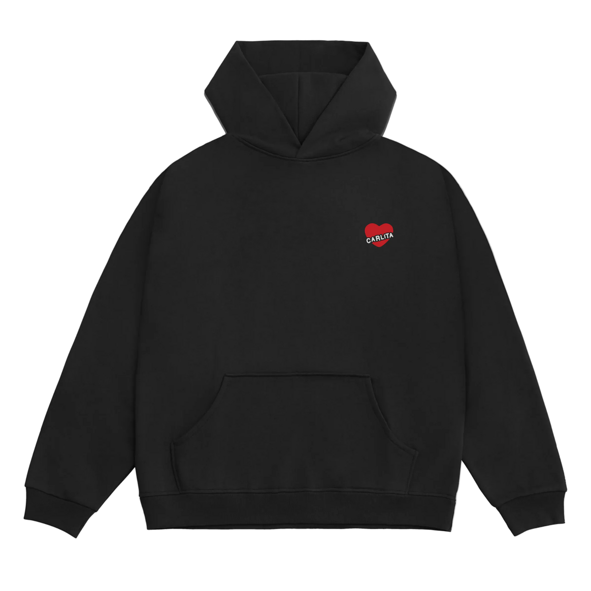 Heart Embroidered Hoodie