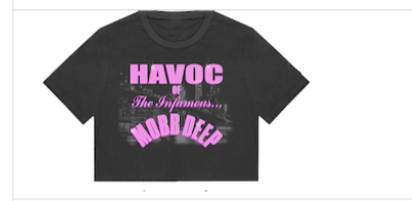 Mobb Deep: Crop Top (Pink + Black)