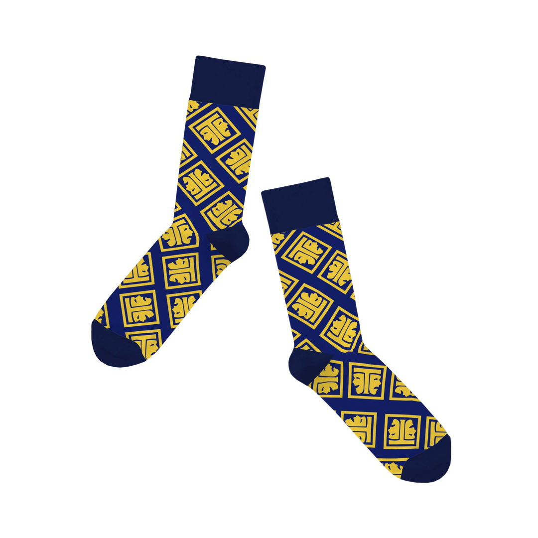 Thespian Mask Pattern Socks