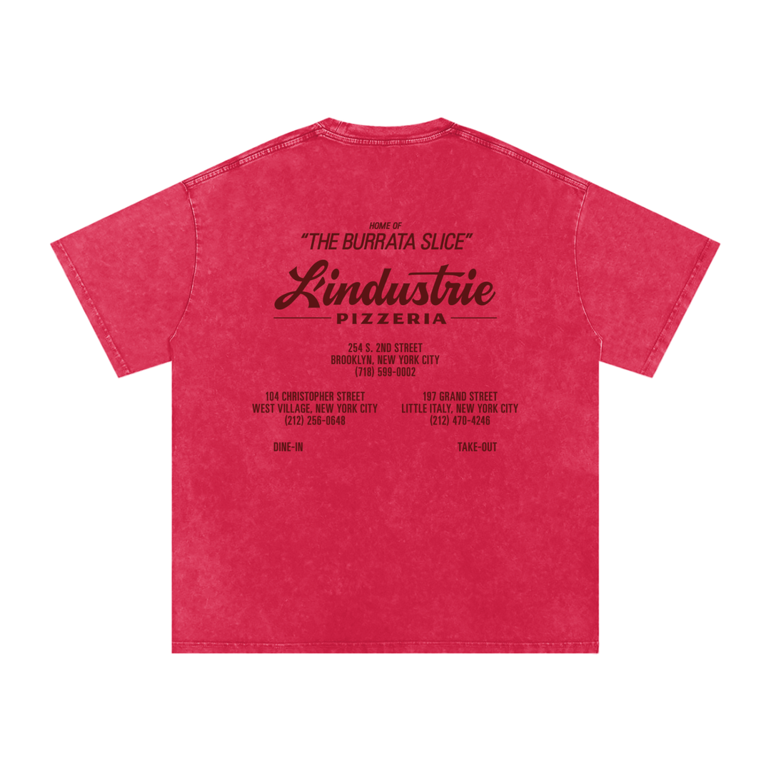 'Home of the Burrata Slice' Washed T-Shirt (L'Industrie)